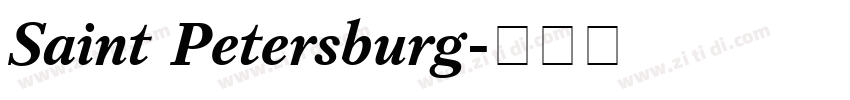 Saint Petersburg字体转换